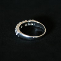 Plata 925 Solitaire anillo con piedra Zirconia