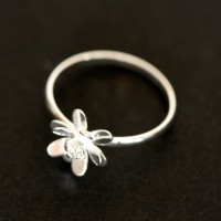 Ring 925 Silver Lotus Flower