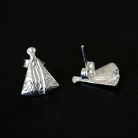 925 Silver Earring Our Lady of Aparecida