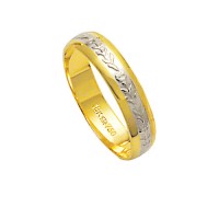 Alliance Gold and 18k White Gold 750 Width 4.50mm Height 1.00mm