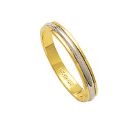 Alliance Gold and 18k White Gold 750 Width 3.20mm Height 1.50mm