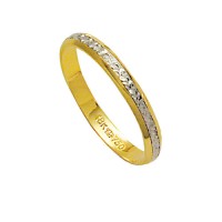 Alliance Gold and 18k White Gold 750 Width 2.80mm Height 1.00mm