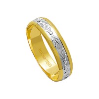 Alliance Gold and 18k White Gold 750 Width 5.00mm Height 1.00mm