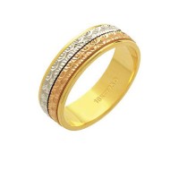 Alliance Gold 18k Gold Swivel 750 White and Red Width 6.00mm Height 1.10 mm