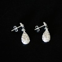 925 Silver Earring Drops with Zirconia