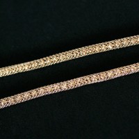 Cadena chapados en oro de 45 cm / 0.5 mm