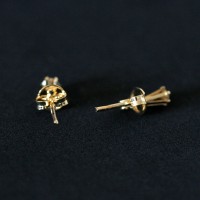 Earring Gold Plated Jewelry Semi Slim