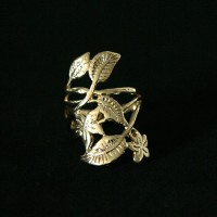 Semi Ring Jewelry Gold Plated Vine