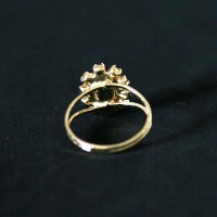 Ring Gold Plated Jewelry Semi Kate