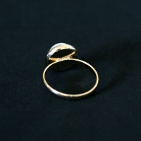 Semi Ring Jewelry Gold Plated Pearl