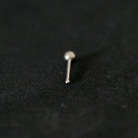 Piercing 316L Surgical Steel Captive with Stone Crystal 1.2mm x 6mm