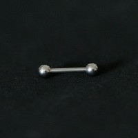 316L Surgical Steel Eyebrow Piercing Microbell Straight Ball 1.2mm x 8mm