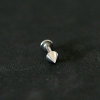Piercing Ao Cirurgico 316L Spike Labret Queixo 1,6mm x 8mm