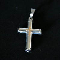 Steel Pendant with Crucifix Crucifix in Gold