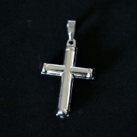 Steel Pendant with Crucifix Crucifix in Gold