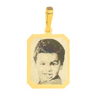 Gold pendant for recording picture 25mm x 18.5mm