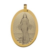 Gold pendant for recording picture 23.4mm x 17.8mm