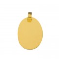 Gold Plated Pendant with engraved photo / 23.4mm x 17.8mm Photoengraving