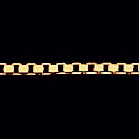 Corrente de Ouro Amarelo 18k Veneziana Curta 50 cm / 1.0mm