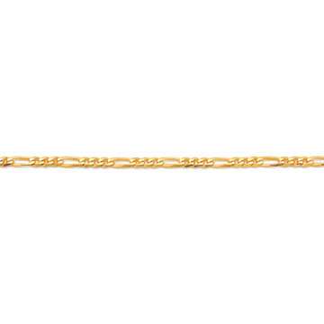 Corrente de Ouro Amarelo 18k Groumet 4x1 60 cm / 3 mm