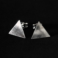 Brinco de Prata 925 Triangulo