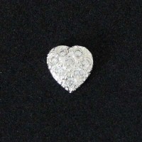 Coração Cravejado com Pedras de Zircônia Segredo Apaixonado de Prata 925 para Capsula Momentos de Vida