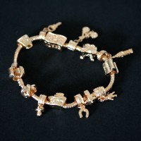 Gold Plated 20cm Bracelet / Necklace 4mm 12 Gold Plated Moments of Life