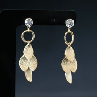Earring Gold Plated Jewelry Semi Lights