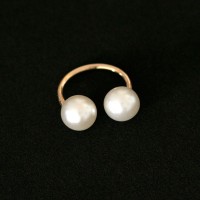 Oro Semi joyera de la perla del pendiente plateado Piercing