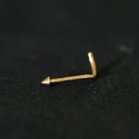 Piercing Nostril Ouro 18k Banhado Piercing Nariz Spike 0,8mm x 6mm