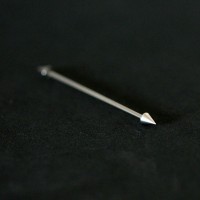 Megabell Orelha Piercing Aço Cirurgico 316L Spike 1,2mm x 34mm